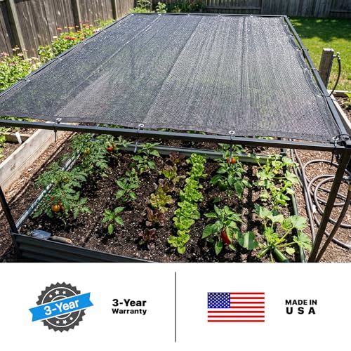 ShadeMart 50% Black Sun Shade Cloth 12' x 24' UV Block for Garden Plants - color: Black, size: 1 2' X 2 4'