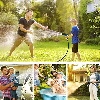 100 ft Expandable Garden Hose-Expanding Water Hoses-Flexible Retractable Garden Hoses,Less Kink & Tangle Car Washing Pipe Garden Hose for Yard, Outdoor,Expandable Garden Hose