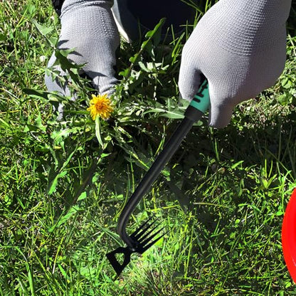 Weed Puller Tool, 2024 Enhanced Weed Remover Tool, Weeding Tool for Gardening with 5 Teeth, Black