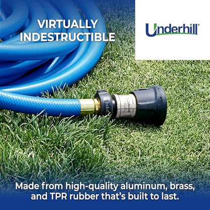 Underhill Magnum UltraMAX Premium PRO Series-Full Throttle ¾ Inch Garden Water Hose Nozzle, Sprayer, Jet, Metal and Rubber, Adjustable, NG600-SFH-75 - style: Single Variable Flow