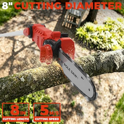 SHOHO Cordless Pole Saw Compatible with Milwaukee M18 Battery (Tool Only)