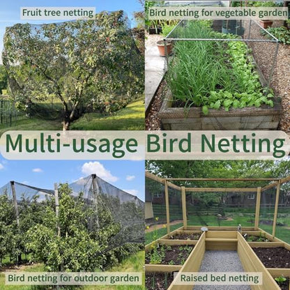 50x50ft Bird Netting for Chicken Coop, 1" Mesh Chicken Netting Cover - size: 50x50FT-1"