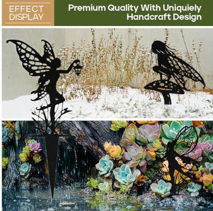 Decorative Garden Stakes, Fairy Garden Statues for Home and Garden (6)