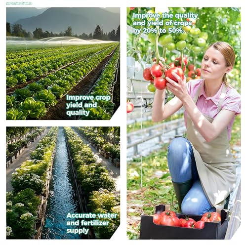 50Ft 1/4 Inch Soft PVC Drip Irrigation Tubing, for Low Pressure System - size: 50FT