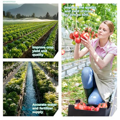 50Ft 1/4 Inch Soft PVC Drip Irrigation Tubing, for Low Pressure System - size: 50FT