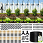 Bonviee 240FT Drip Irrigation System with Adjustable Nozzles - size: 240ft