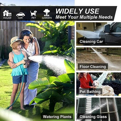 Garden Hose Nozzles,9 Spray Patterns Heavy Duty Metal Hose Sprayer Nozzle