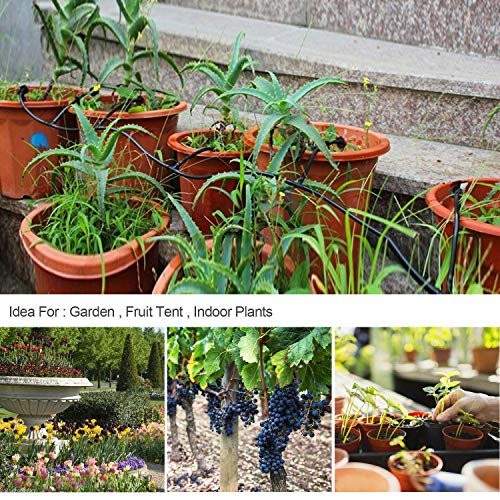 3/8" Irrigation Tubing 50ft, Heavy Duty Blank Distribution Tubing, 0.32”ID x 0.43" OD Watering Drip Automatic Irrigation Equipment Set for Garden Greenhouse,Flower,Patio - size: 3/8''50ft