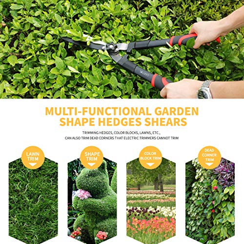 GARTOL 23" Heavy Duty Hedge Shears, 9" Wavy Blade Clippers