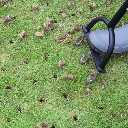 Lawn Aerator Coring Tool with 3 Hollow Tines