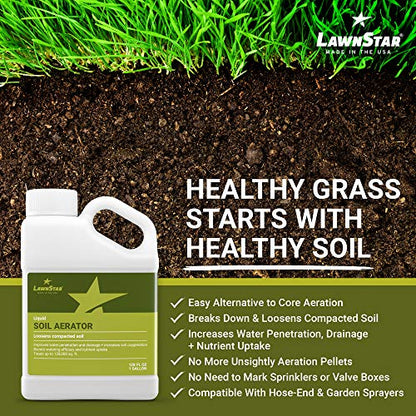 Liquid Lawn Aerator, Loosens and Conditions Compacted Soil, 1 Gal - size: 1 Gallon