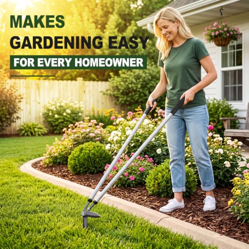 Chumia Long Handle Grass Shears for Lawn Landscaping, 38 Inch