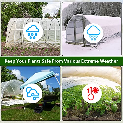LSGCQ 6 mil Greenhouse Plastic Film Sheeting Cover, 10 x 26 Ft - size: 10 X 26 Ft