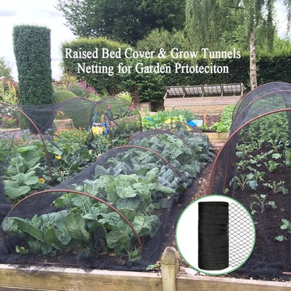 Bird Netting 15x15 Ft, 1/2 in Mesh Heavy Duty Garden Netting - size: 15×15 FT