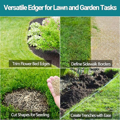 Edger Lawn Tool 41in Border Edger with Tempered Spring Steel Blade - size: 41" Assembly Required
