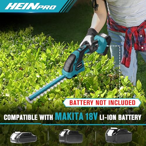HEINPRO Cordless Hedge Trimmer Compatible with Makita 18V Battery - color: Yellow