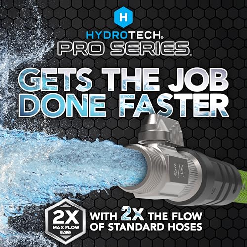 HydroTech Pro Series 50 ft Max Flow Garden Hose, 3/4 in Diameter - size: 50 Feet