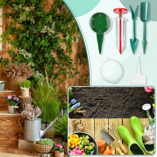 Vesici 7 Pcs Mini Seed Spreader 2026 New Mini Sowing Seed Dispenser Small Garden Seedlings Planter Tool Seeds Sower Spreader Handheld Manual Seedlings Dibber and Widger for Tiny Seeds