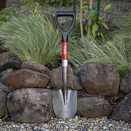 Bond Manufacturing LH015AM Mini D-Handle Shovel (12-Pack), Black - size: 12-PACK, style: ROUND POINT