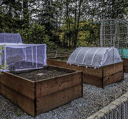 Garden Netting Pest Barrier: 10'x30' Fine Bug Insect Net - size: 10'x30'