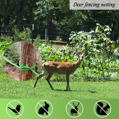 Bird Netting for Garden Protection, 7X100 FT Deer Fence Netting - size: 7x100 FT