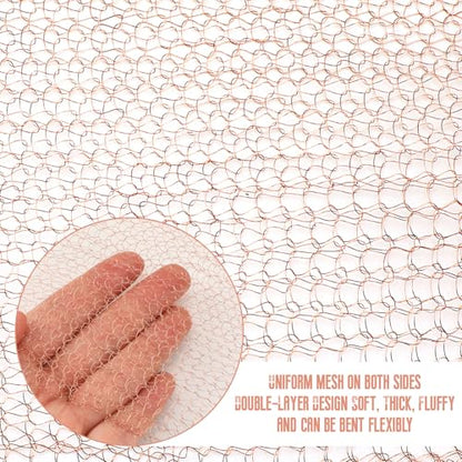 Therwen 6" X 200 ft Copper Mesh Rodent Control Roll, 100% Pure Copper Wool - size: 6" X 200 ft