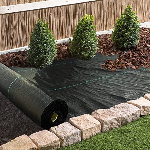 1.4ftx200ft Weed Barrier Landscape Fabric Heavy Duty，Weed Block Gardening Ground Cover Mat, Weed Control Garden Cloth ，Woven Geotextile Fabric for Underlayment，Commercial Driveway Fabric - size: 3.2oz-1.4ftx200ft