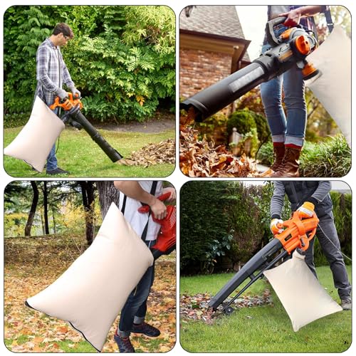 OwnMy Universal Leaf Vacuum Blower Bag Replacement Bottom Debris Dump Bag - color: White