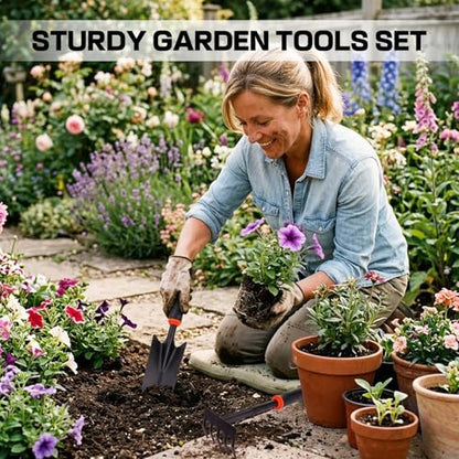 Garden Shovel, Garden Trowel,Spade Shovel Hand Rake Gardening Tools,Digging