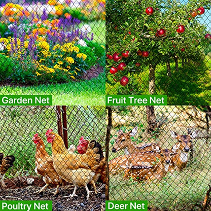 Bird Netting for Chicken Coop,50x50ft Poultry Netting with 2.4" Square Mesh - size: 50'×50'-2.4''