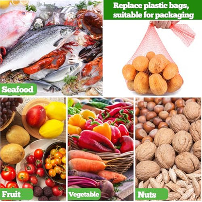 50 PCS Watermelon Nets,20 Inches Melon Hammock Red Onion Mesh Bags,Reusable Cantaloupes Hanging Mesh Bag with Drawstring for Trellis Vertical Garden Growing - size: 50 PCS 20 Inches Watermelon Nets