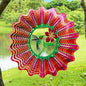 Ruby-Throated Bird Wind Spinner, Hummingbird Wind Spinners - color: Ruby-throated Hummingbird