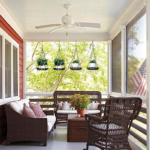 Enhon 3 Pack Plant Hanger, 12" Metal Hanging Planter for Indoor Plants