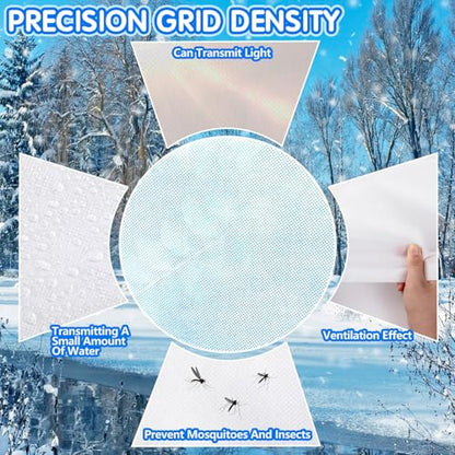Tree Covers for Winter, Frost Cloths for Outdoor Plants, 7.9×5.9ft - size: 7.9x5.9 Ft 1Pcs