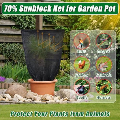 2 Pcs Garden Plant Shade Cover Shade for Plants Shade Cover for Plants - size: 5.91 x 3.94 Ft