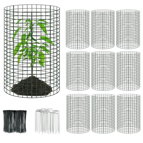 10Packs 24"x12"Plant Protectors from Animals,Plant Cages for Outdoor Plants - size: 30PCS-24"x 12"