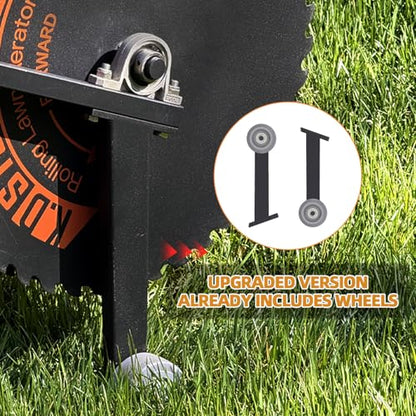 Patented Rolling Lawn Aerator Manual Coring Tool Compacted Soil Loosening