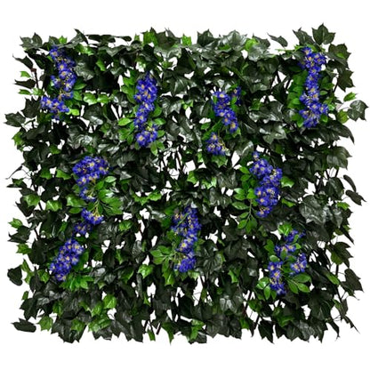 Expandable Privacy Fence Screen for Balcony Patio Outdoor Porch - color: BEGONIA-BLUE
