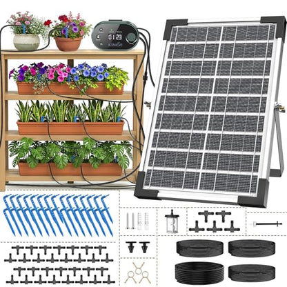 Solar Drip Irrigation System, Auto Plant Waterer for 30 Pots - color: 308