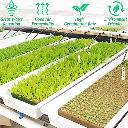 Halatool 1.5 in Rockwool Cubes for Hydroponics, 98 Plugs Seed Starter Cubes - color: 2 Sheets, size: 1.5" Cubes