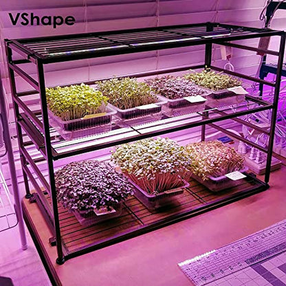 Grow Light for Plant, T8, 4FT, 336W, Full Spectrum, 8 Pack, Linkable - color: Pink, size: 4FT-8 Pack