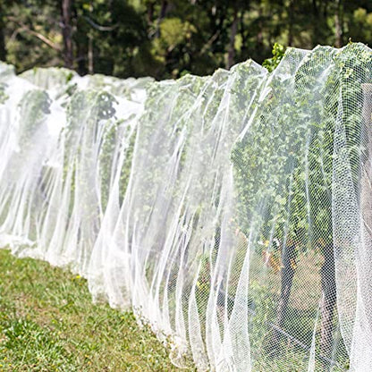 Unves 10'x12'Garden Netting, Bird Mosquito Netting Row Covers Bird Net - size: 10 x 12 Ft x 1 pc