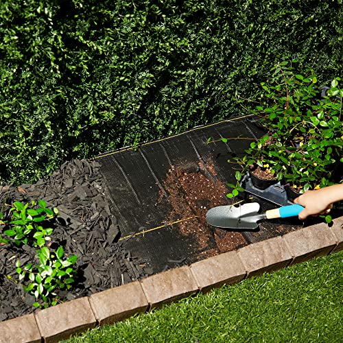 Dewitt 4-Pack Sunbelt Weed Barrier Fabric 3.2 oz, 6 x 300 Feet – Heavy-Duty Ground Cover Mat for Greenhouse Floors, Garden Rows, Raised Beds, Yard Gardening, and Outdoor Landscape Protection - size: 4 Pack, style: 6' x 300'