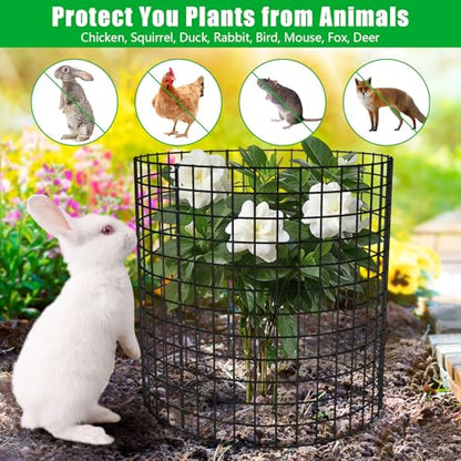 5 Pack Plant Protectors from Animals, 17x14" Plant Cages for Outdoor Plants - size: 5 PACK-17x14inch