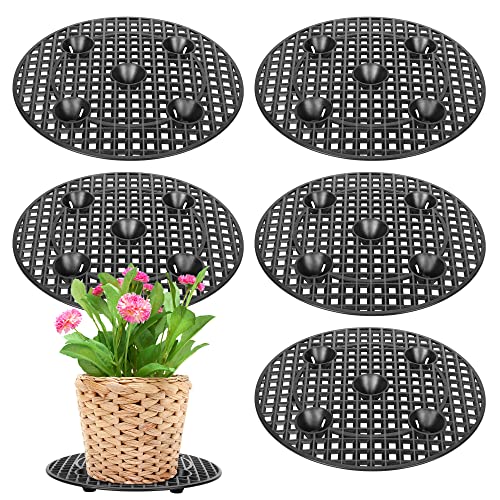 6 Pcs Big Potted Plant Stands, 12 Inch Patio and Deck Floor Protector