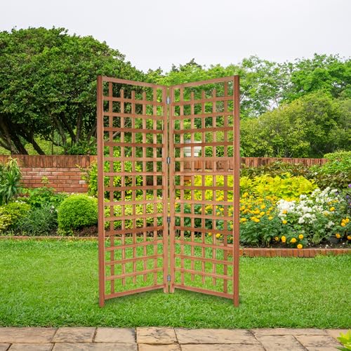 All Things Cedar 2-Piece Trellis Panel Set, 66 x 84 Inch - size: 2- Panel Set