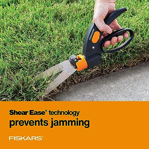 Fiskars 5" Shear Ease Grass Shears, Grass Clippers for Lawn & Garden - style: Rotating - Spring Action