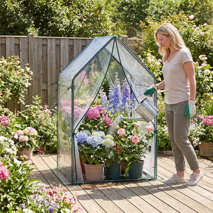 GIANTEX Mini Greenhouse, Outdoor Portable Green House, 36"x36"x60" - size: 36"x36"x60"