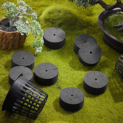 240 Pcs 2 Inch Clone Collars Neoprene Inserts Hydroponic Cloner, Black - color: Black