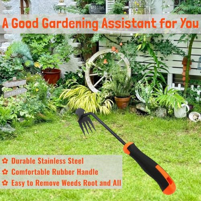 Hand Weeding Tool, Uprooting Weeder Portable Garden Weed Remover
